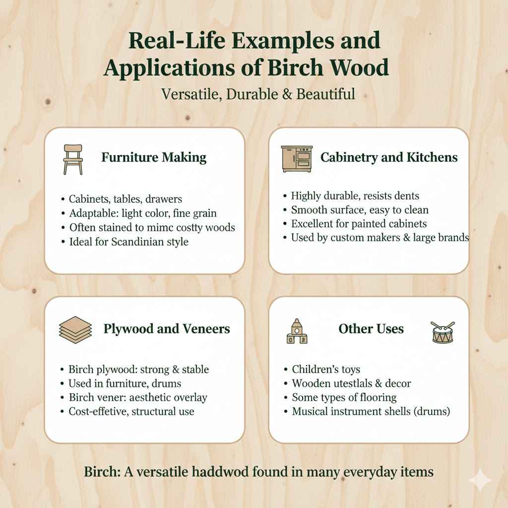 Real-Life Examples and Applications of Birch Wood