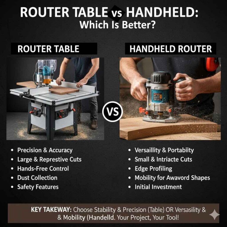 Router Table vs Handheld