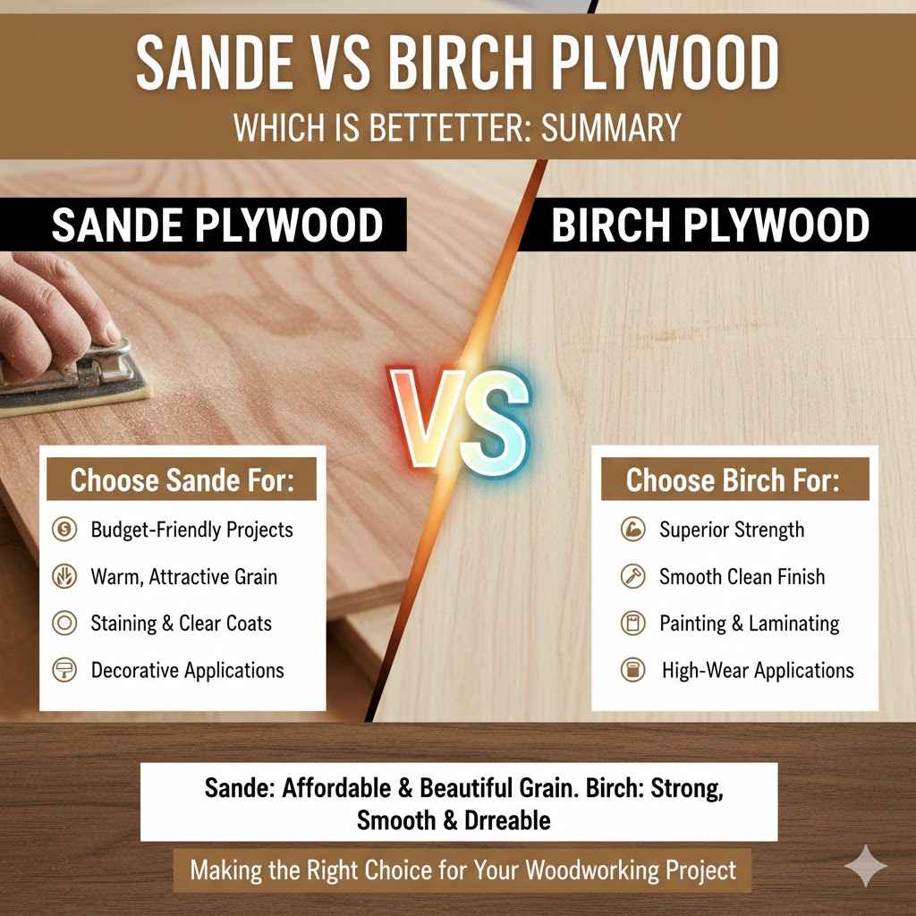 Sande vs Birch Plywood Which Is Better Summary