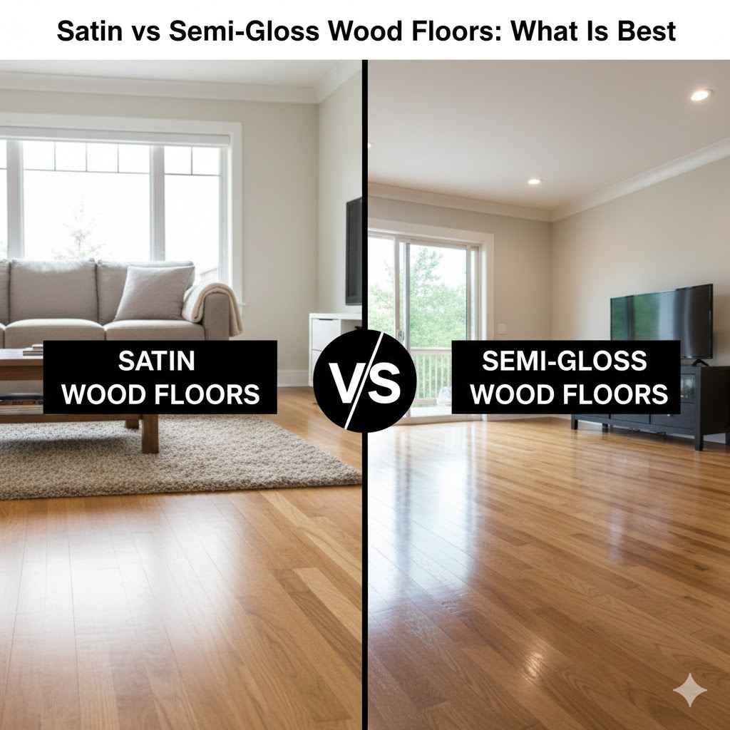 Satin vs Semi-Gloss Wood Floors