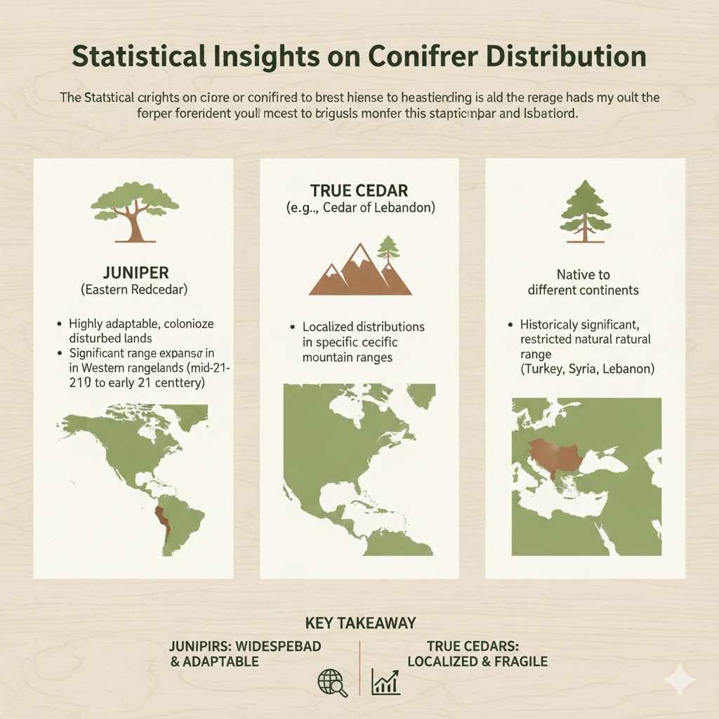 Statistical Insights on Conifer Distribution

