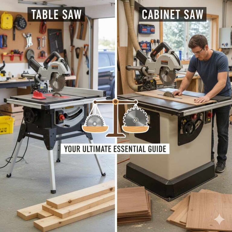 Table Saw Vs Cabinet Saw