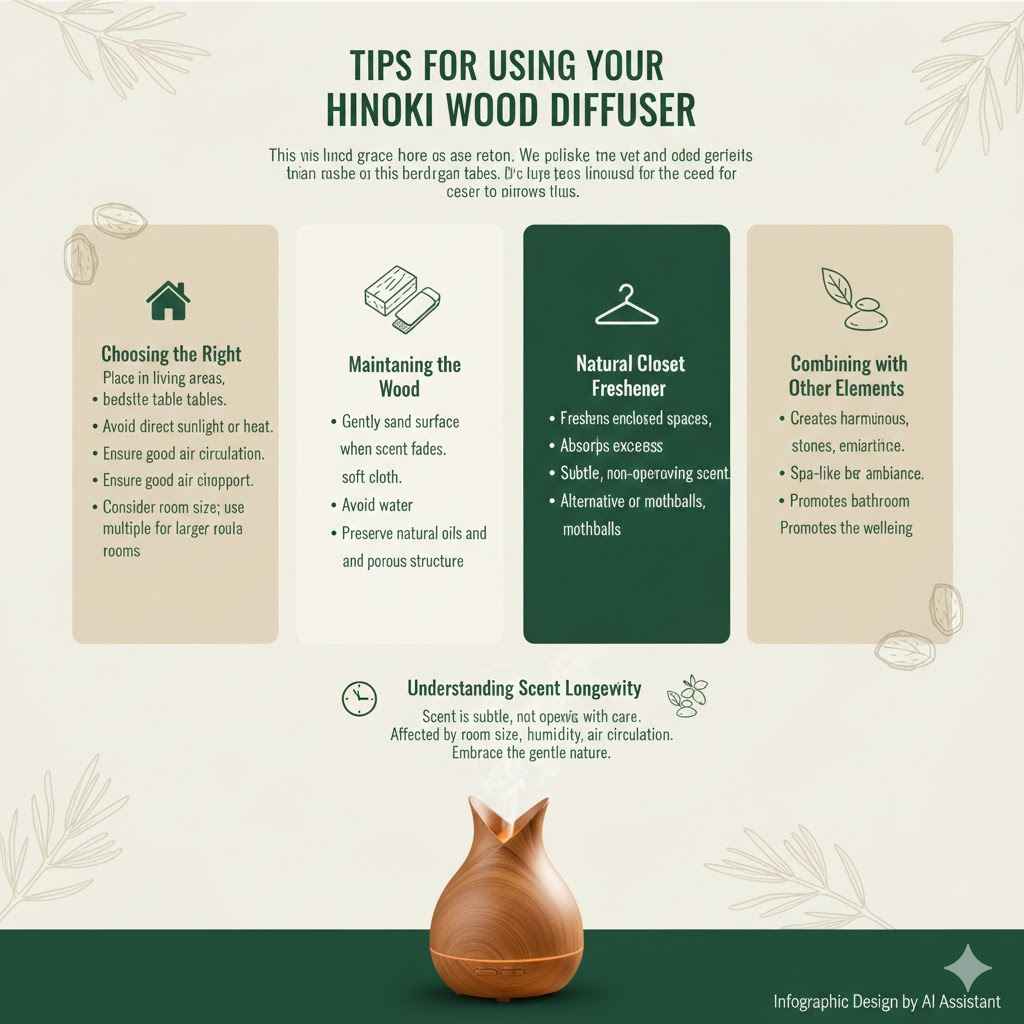 Tips for Using Your Hinoki Wood Diffuser