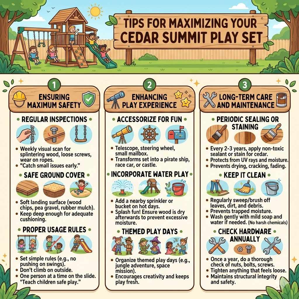Tips for Maximizing Your Cedar Summit Play Set