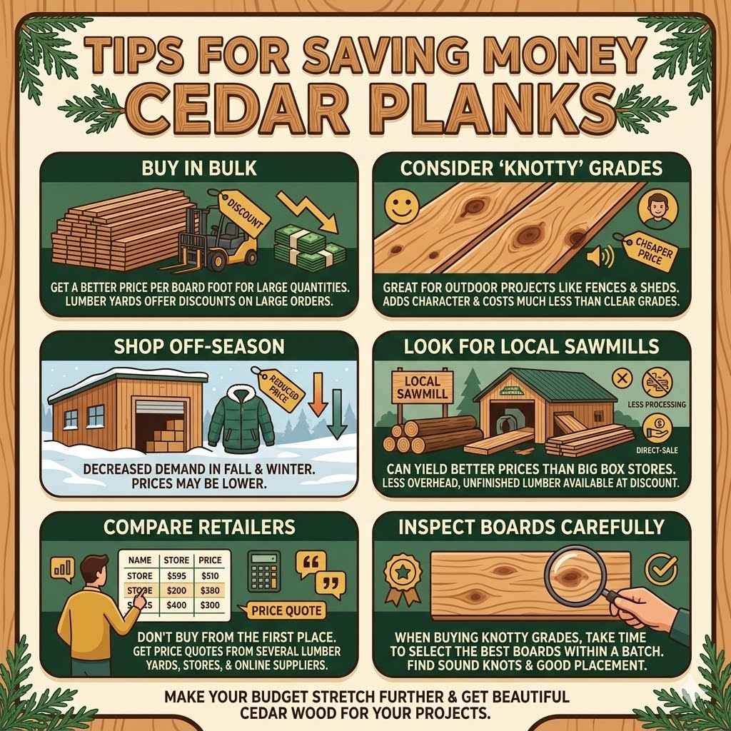 Tips for Saving Money on Cedar Planks