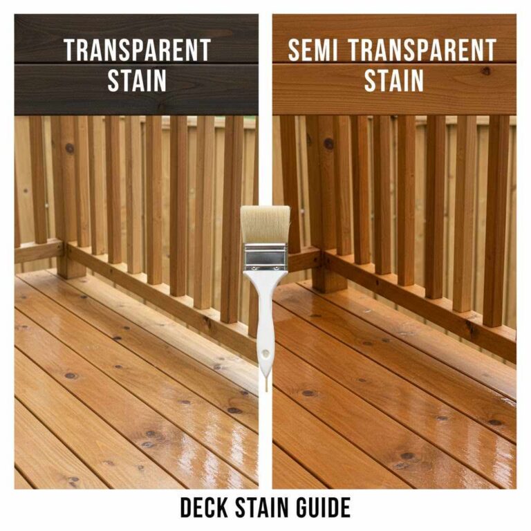 Transparent vs Semi-Transparent Deck Stain Guide