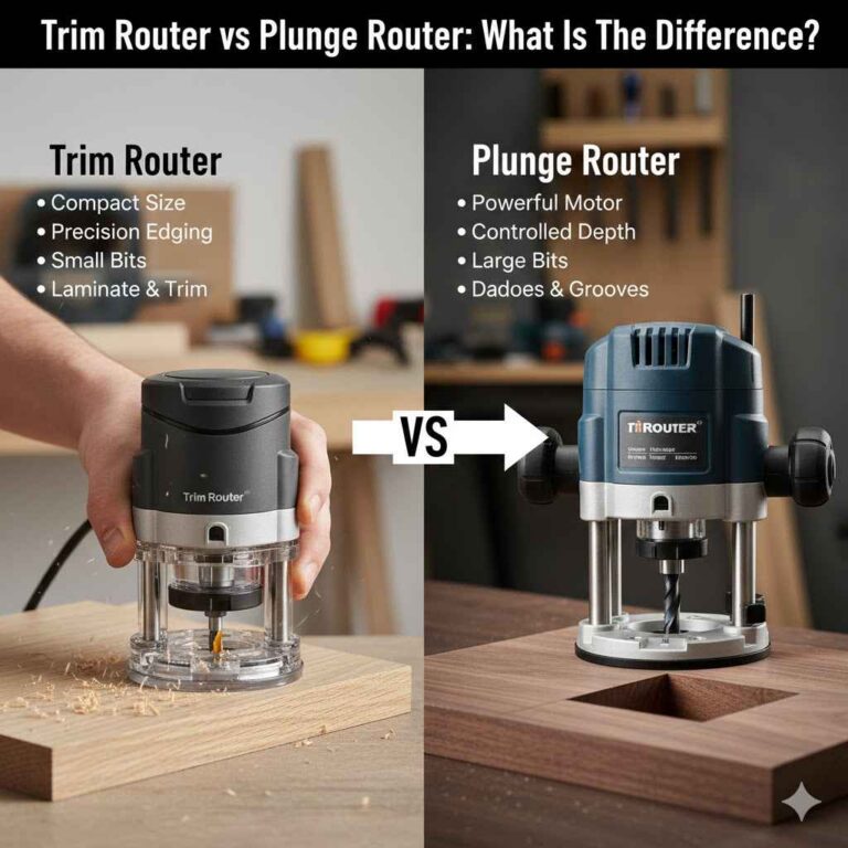 Trim Router vs Plunge Router