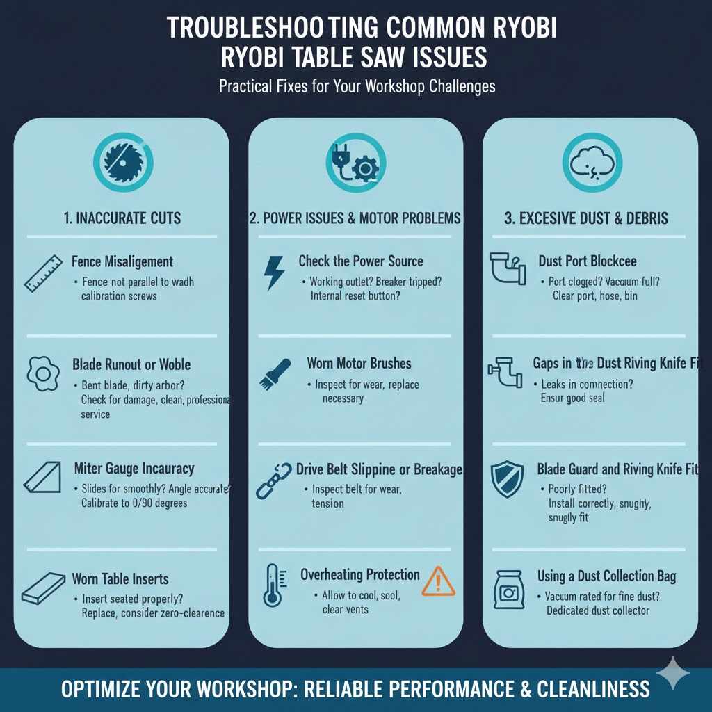 Troubleshooting Common Ryobi Table Saw Issues

