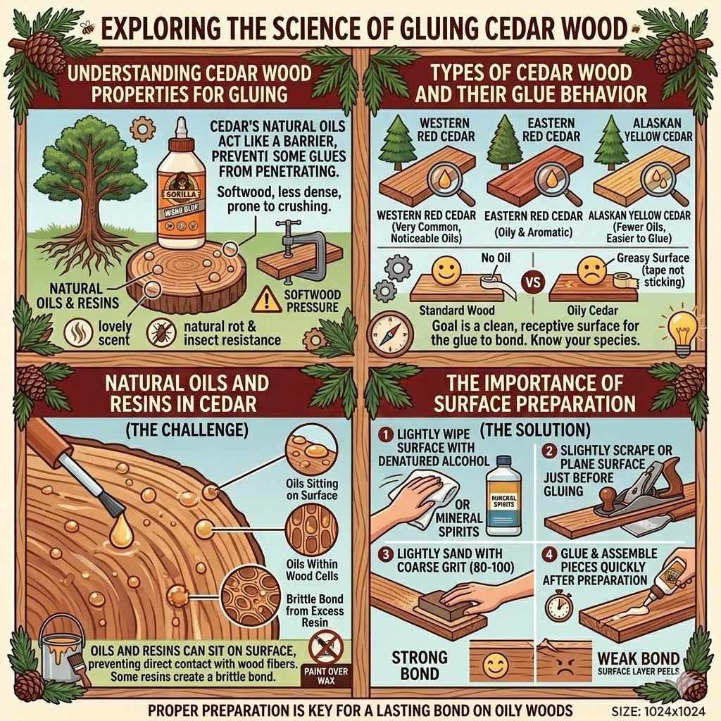 Understanding Cedar Wood Properties for Gluing