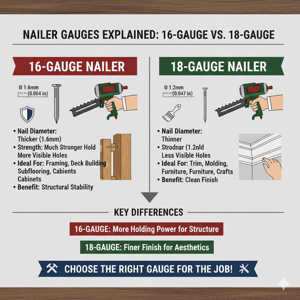 Understanding Nailer Gauges Explained