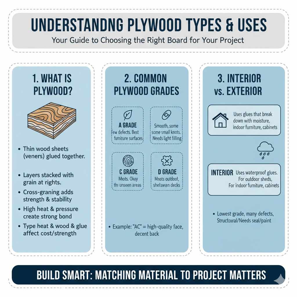 Understanding Plywood Types And Uses