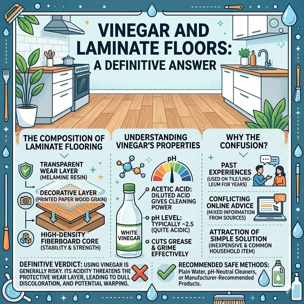 Vinegar and Laminate Floors Safe or Risky