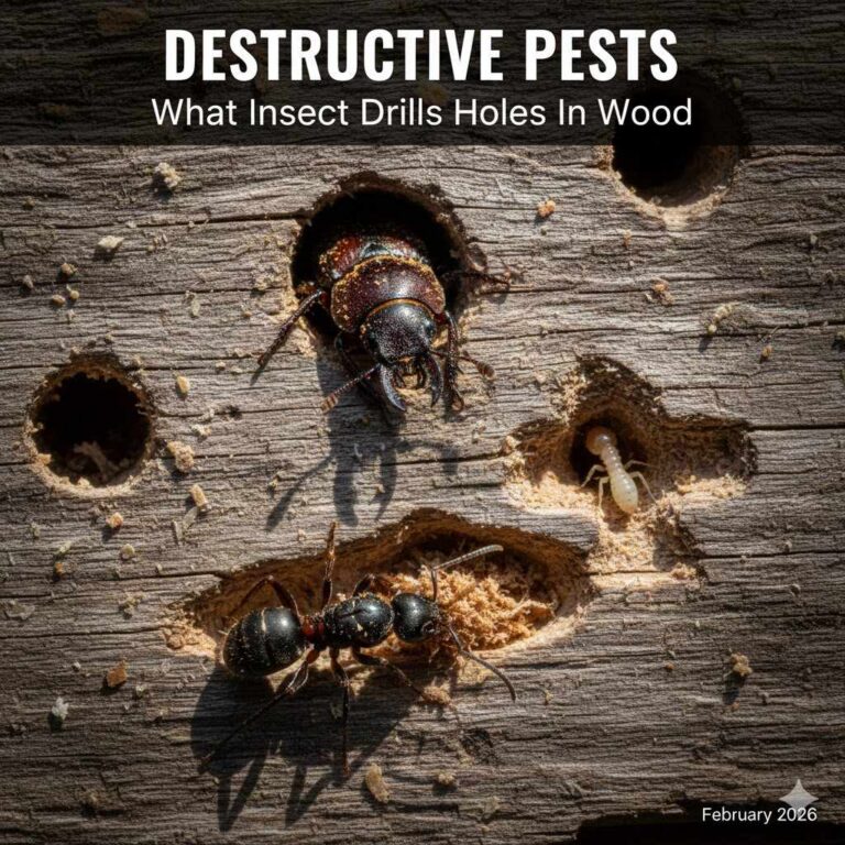 What Insect Drills Holes In Wood