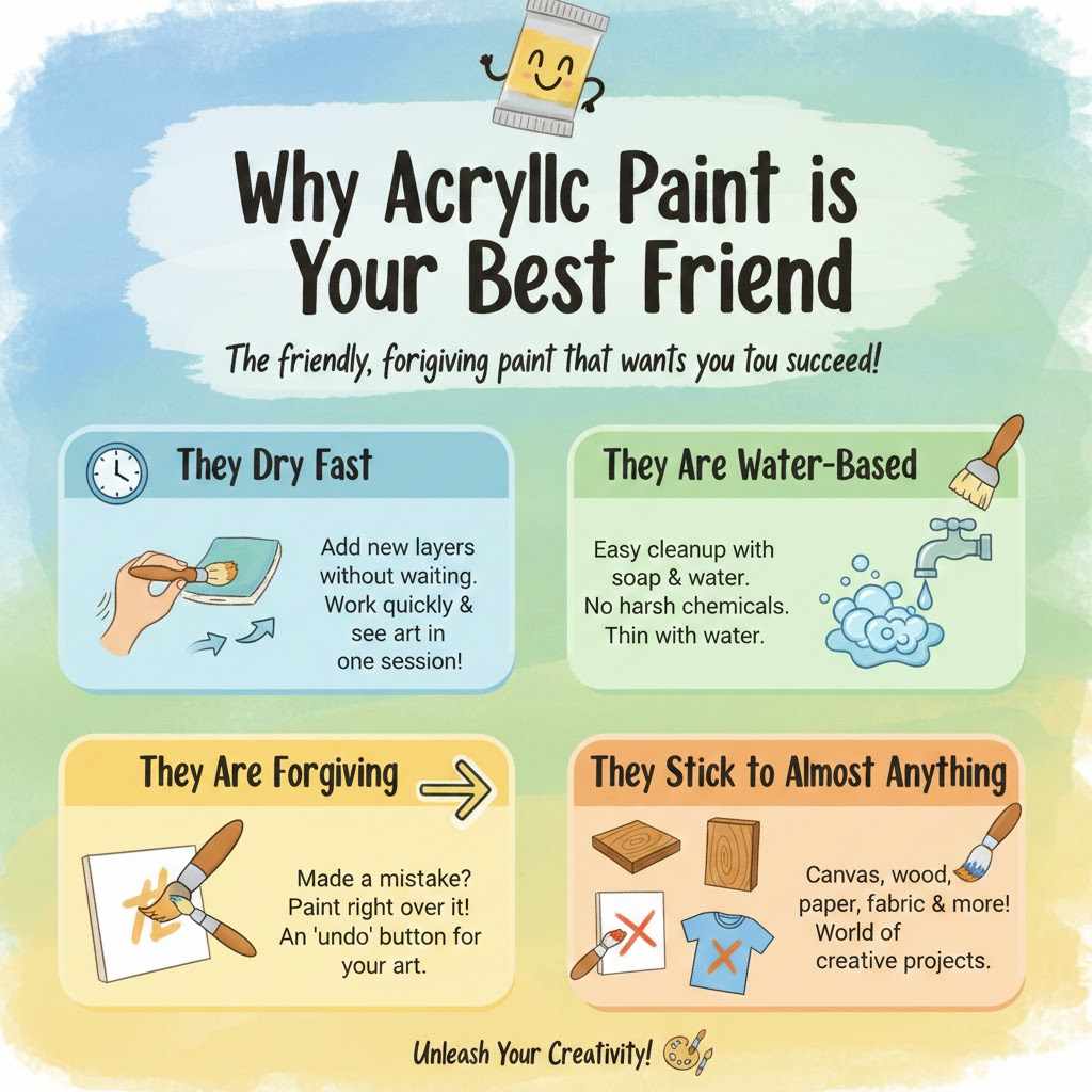 Why Acrylic Paint is Your Best Friend