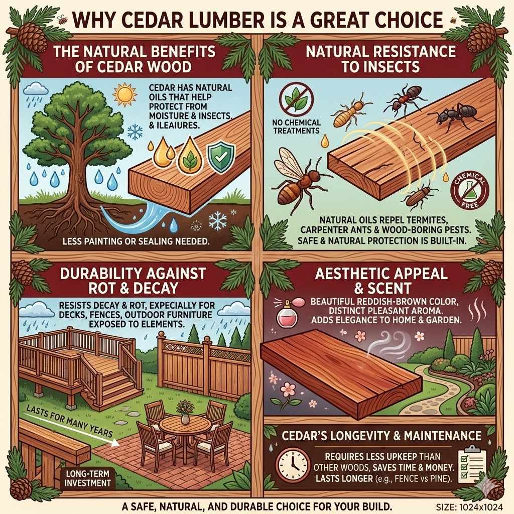 Why Cedar Lumber Is A Great Choice