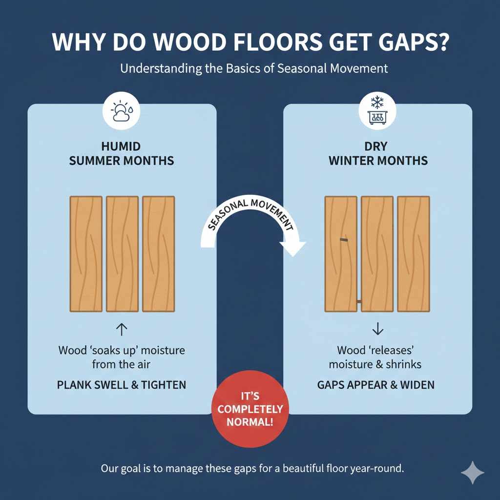 Why Do Wood Floors Get Gaps?