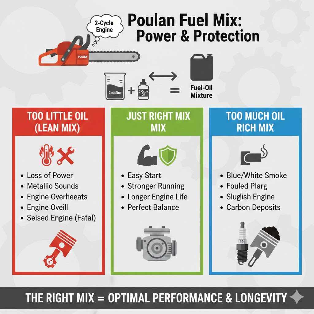 Why Getting the Poulan Fuel Mix Right Is So Important