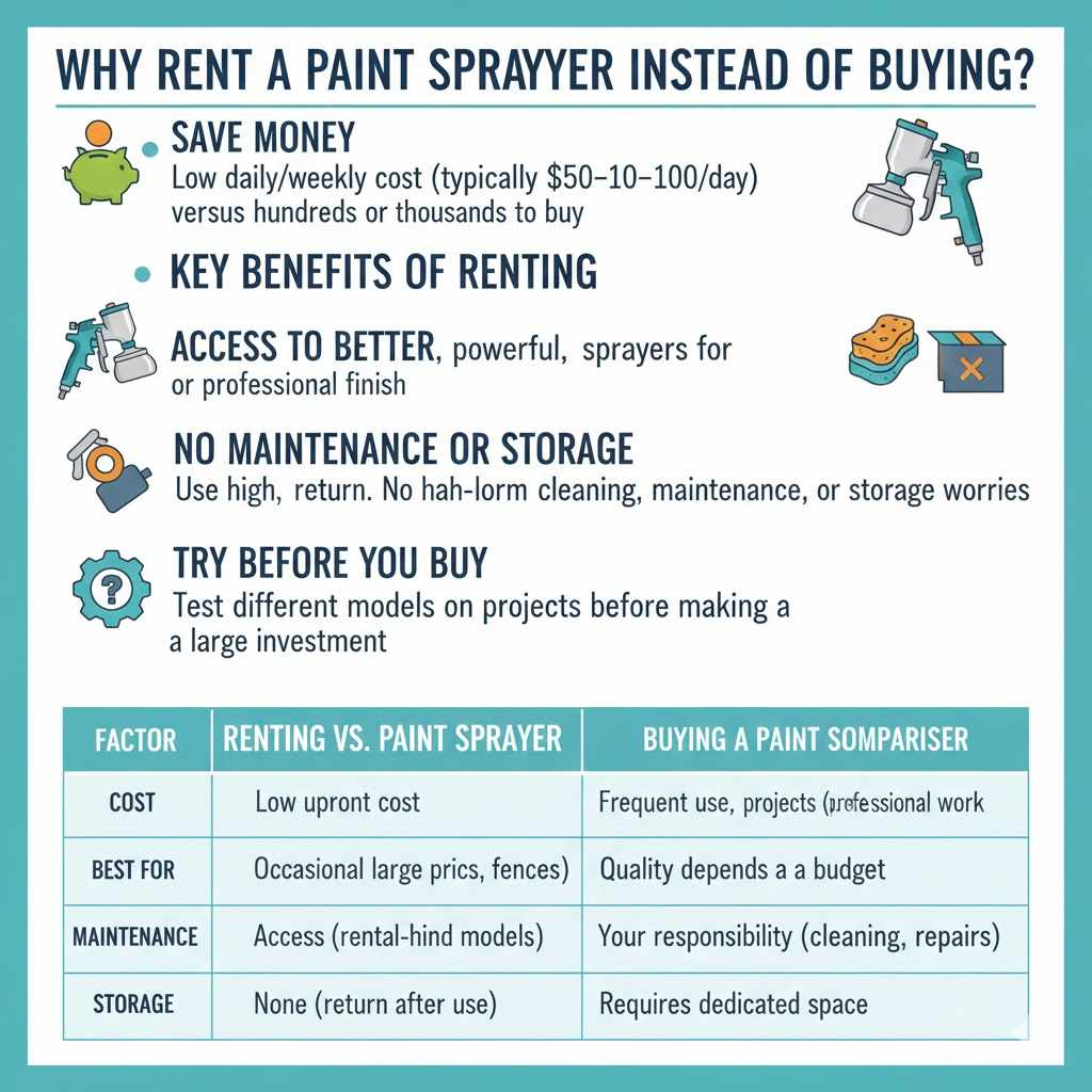 Why Rent a Paint Sprayer Instead of Buying?