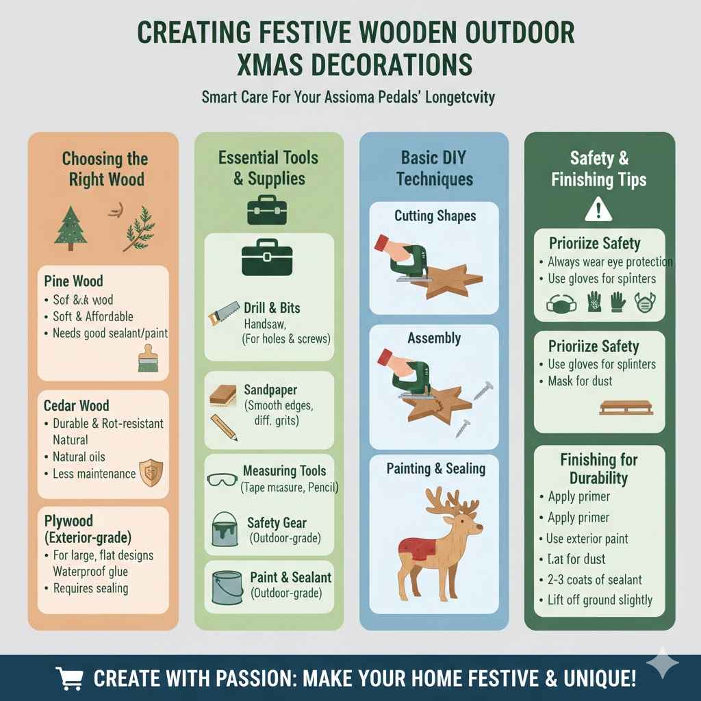 Creating Festive Wooden Outdoor Xmas Decorations
