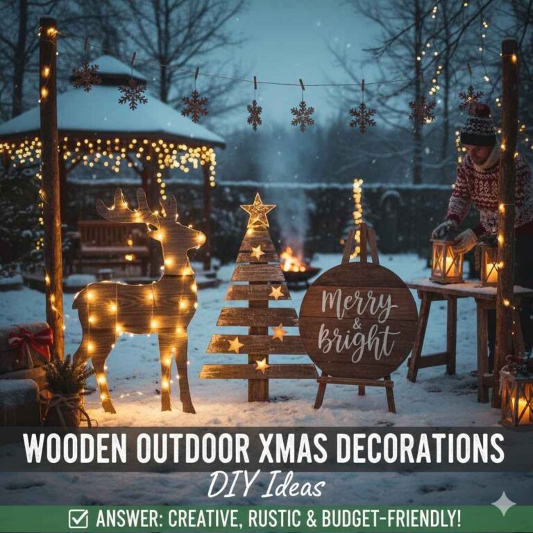 Wooden Outdoor Xmas Decorations