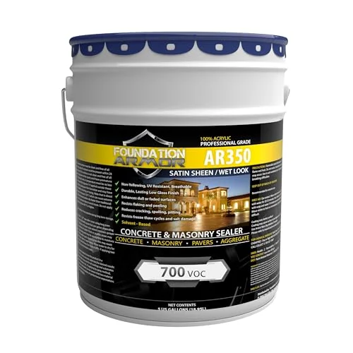 Armor AR350 wet-look acrylic concrete sealer