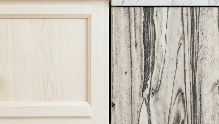 Comparing pale aspen and streaked poplar cabinet wood