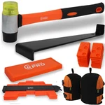 Carib Gear Pro flooring installation kit with tapping block, pull bar, and spacers