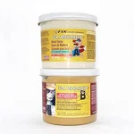 Two-part epoxy wood repair paste for rot damage