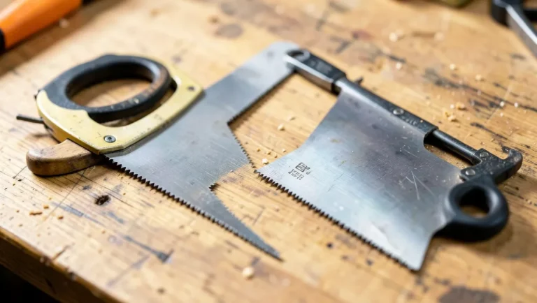 Jeweler's saw and coping saw side by side