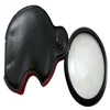SE 5x glass lens folding pocket magnifier with leather pouch