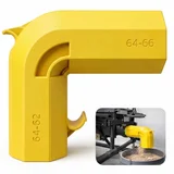 Universal dual-port table saw dust collection adapter for 2.5 inch hose connections