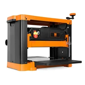 WEN PL1252 12.5-inch benchtop thickness planer with orange and black housing