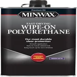 Minwax oil-based wipe-on polyurethane can, satin, 1 pint