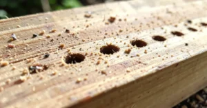 What Insect Drills Holes in Wood: Identify It by the Hole and Frass
