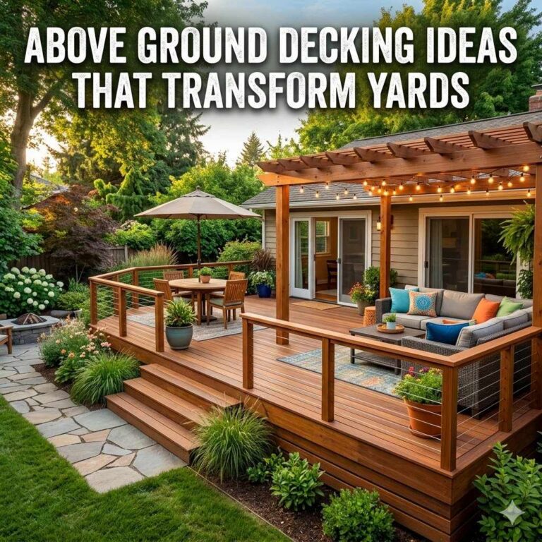 Above Ground Decking Ideas That Transform Yards