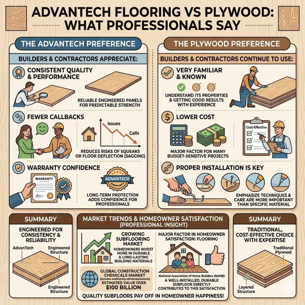 AdvanTech Flooring vs Plywood What Professionals Say