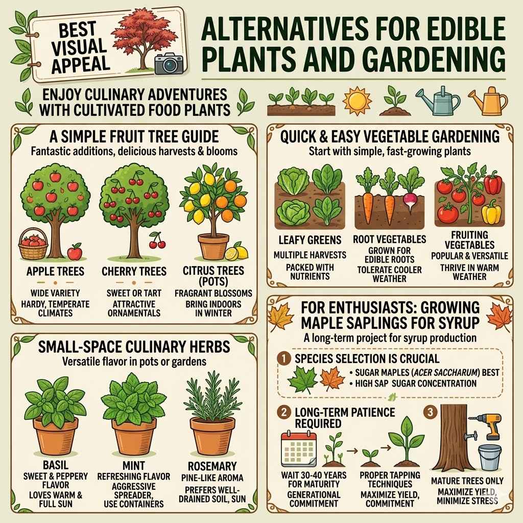 Alternatives For Edible Plants And Gardening