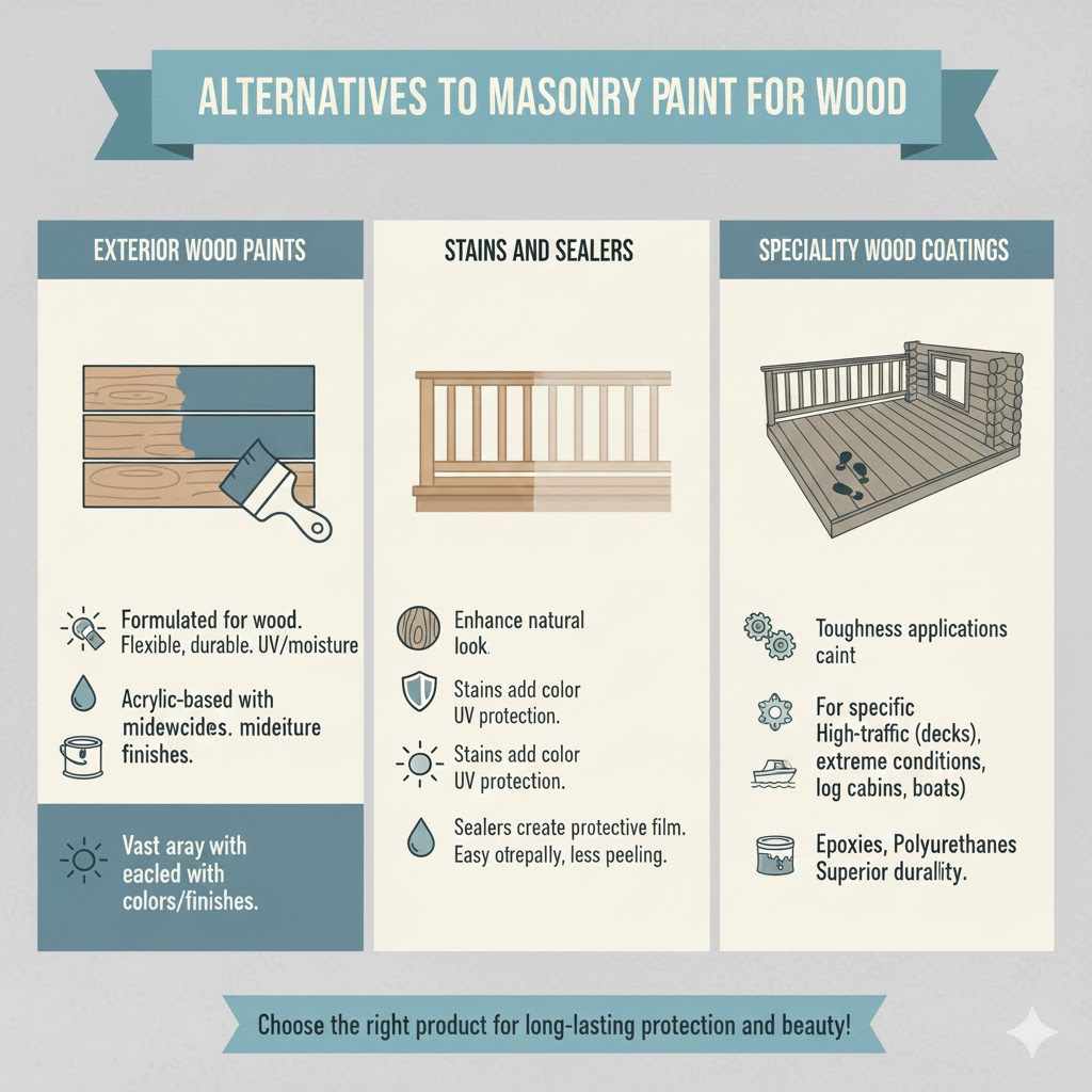Alternatives to Masonry Paint for Wood