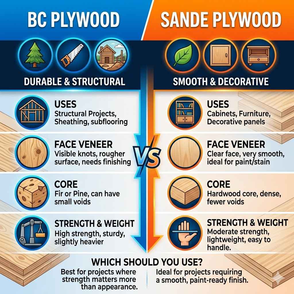 BC Plywood vs Sande Plywood Which Should You Use