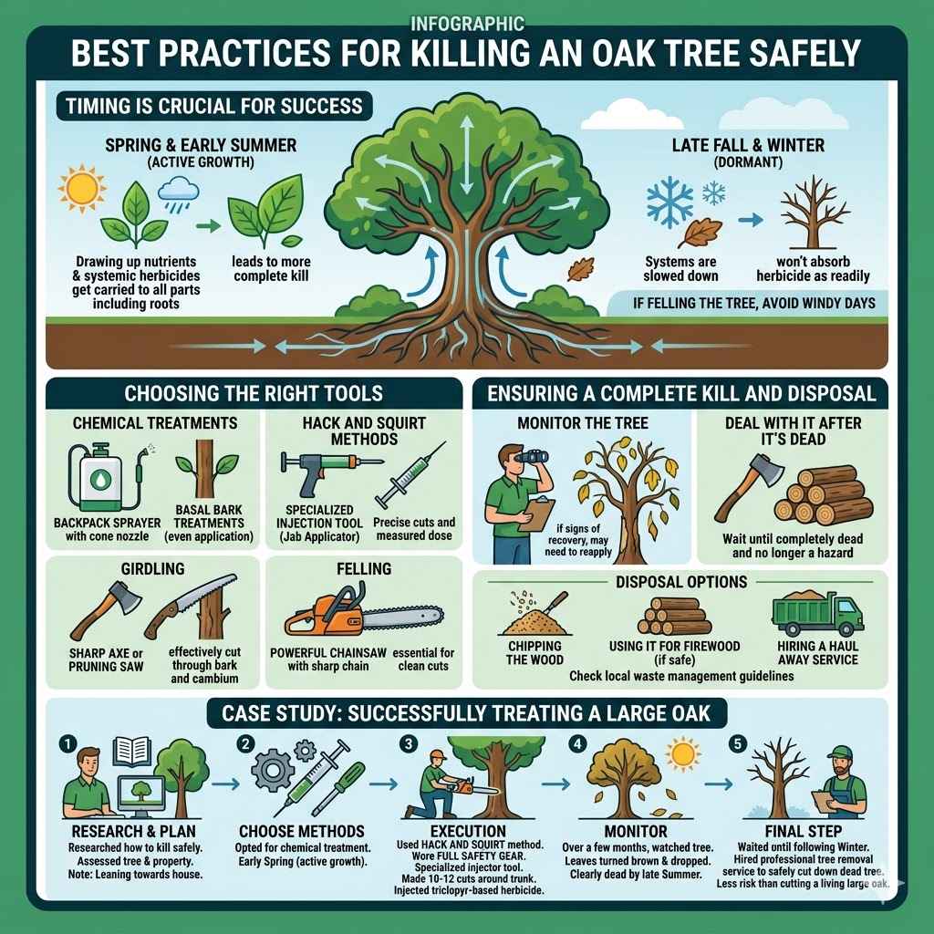 Best Practices For Killing An Oak Tree Safely