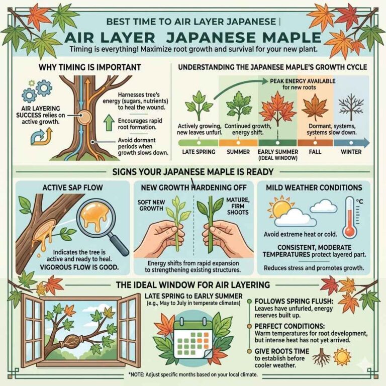 Best Time to Air Layer Japanese Maple