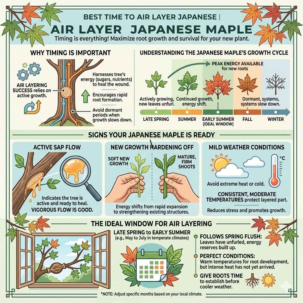 Best Time to Air Layer Japanese Maple