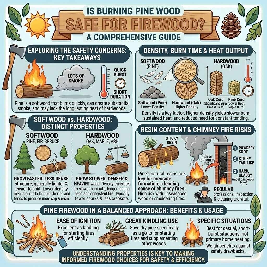 Burning Pine Wood For Firewood Is It Safe