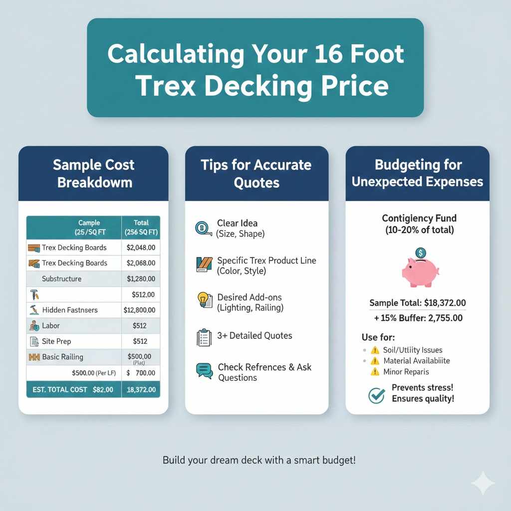 Calculating Your 16 Foot Trex Decking Price