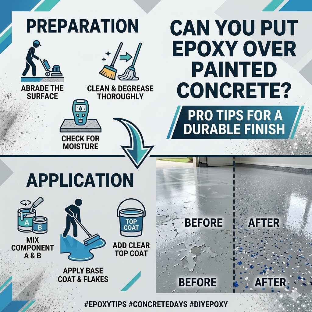 Can You Put Epoxy Over Painted Concrete Pro Tips