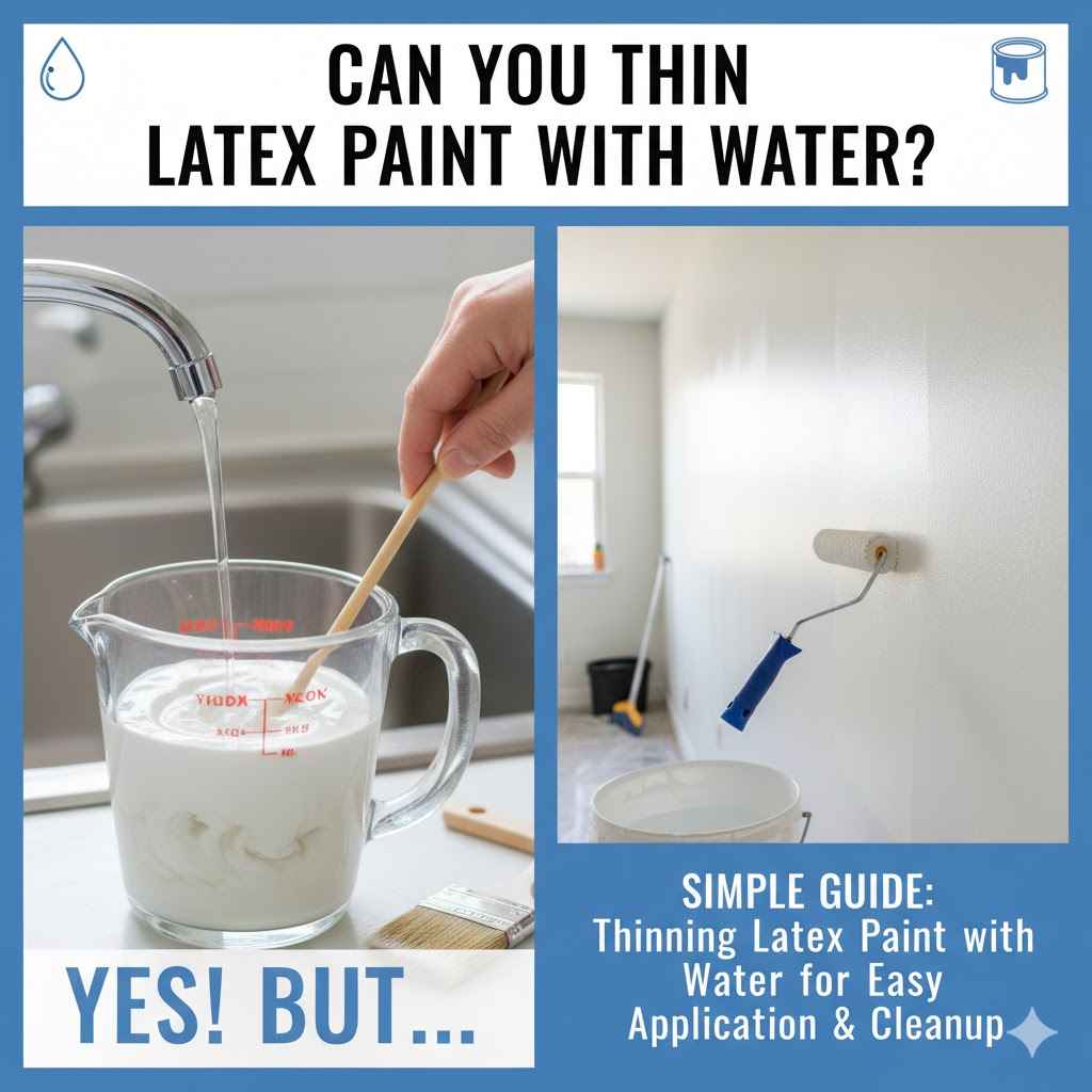Can You Thin Latex Paint With Water