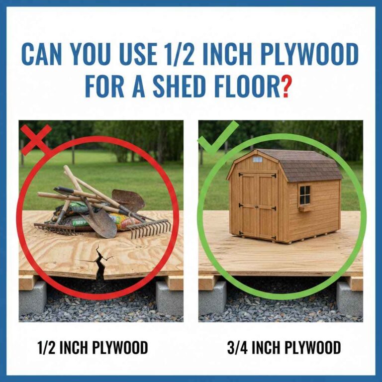 Can You Use 1/2 Inch Plywood for a Shed Floor