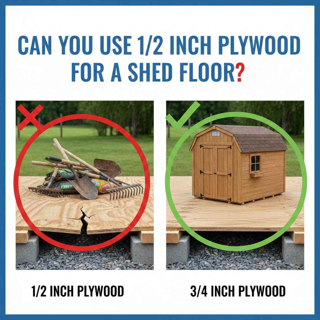 Can You Use 1/2 Inch Plywood for a Shed Floor