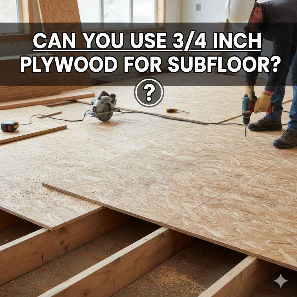 Can You Use 3/4 Inch Plywood for Subfloor?