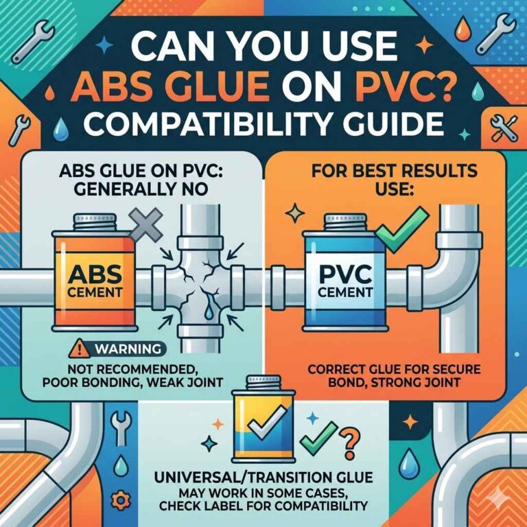 Can You Use ABS Glue on PVC Compatibility Guide